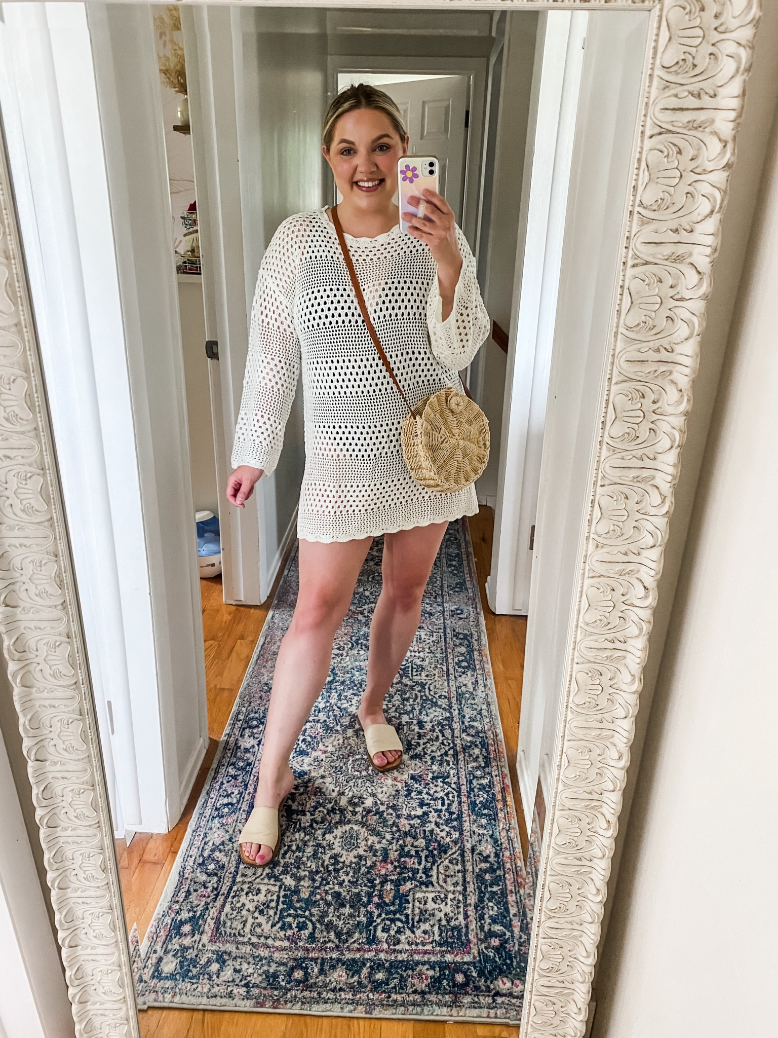 
The cutest swim cover up for the beach, or vacation.  I love the scalloped detail around the sleeve and bottom hem. This comes in multiple colors and runs tts. I’m wearing a large. 

#LTKFindsUnder50 #LTKSeasonal #LTKSwim