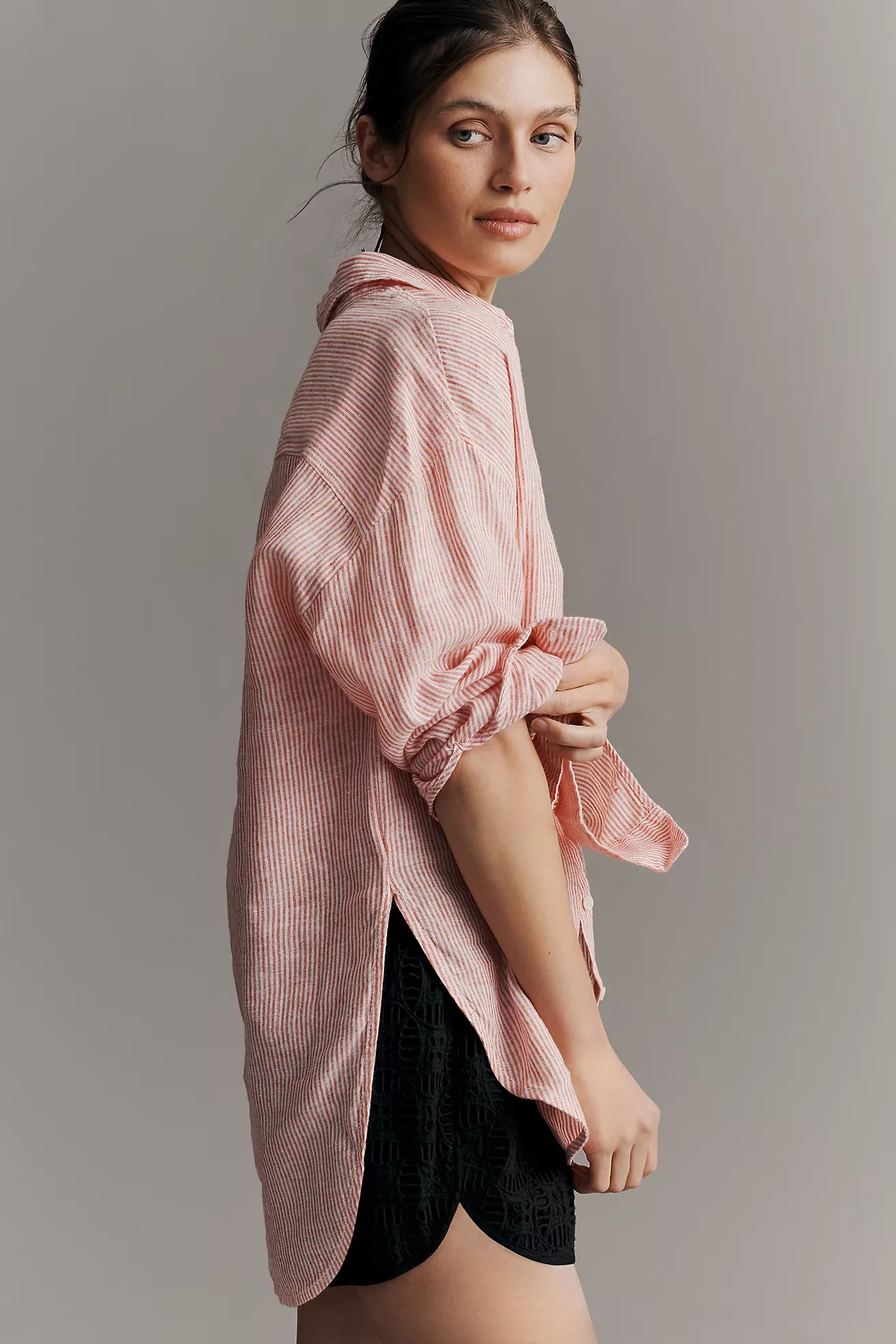 The Bennet Linen Buttondown Shirt by Maeve | Anthropologie (UK)