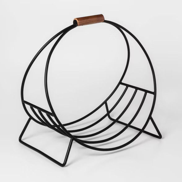 20" x 14" Metal Log Holder Black - Project 62™ | Target