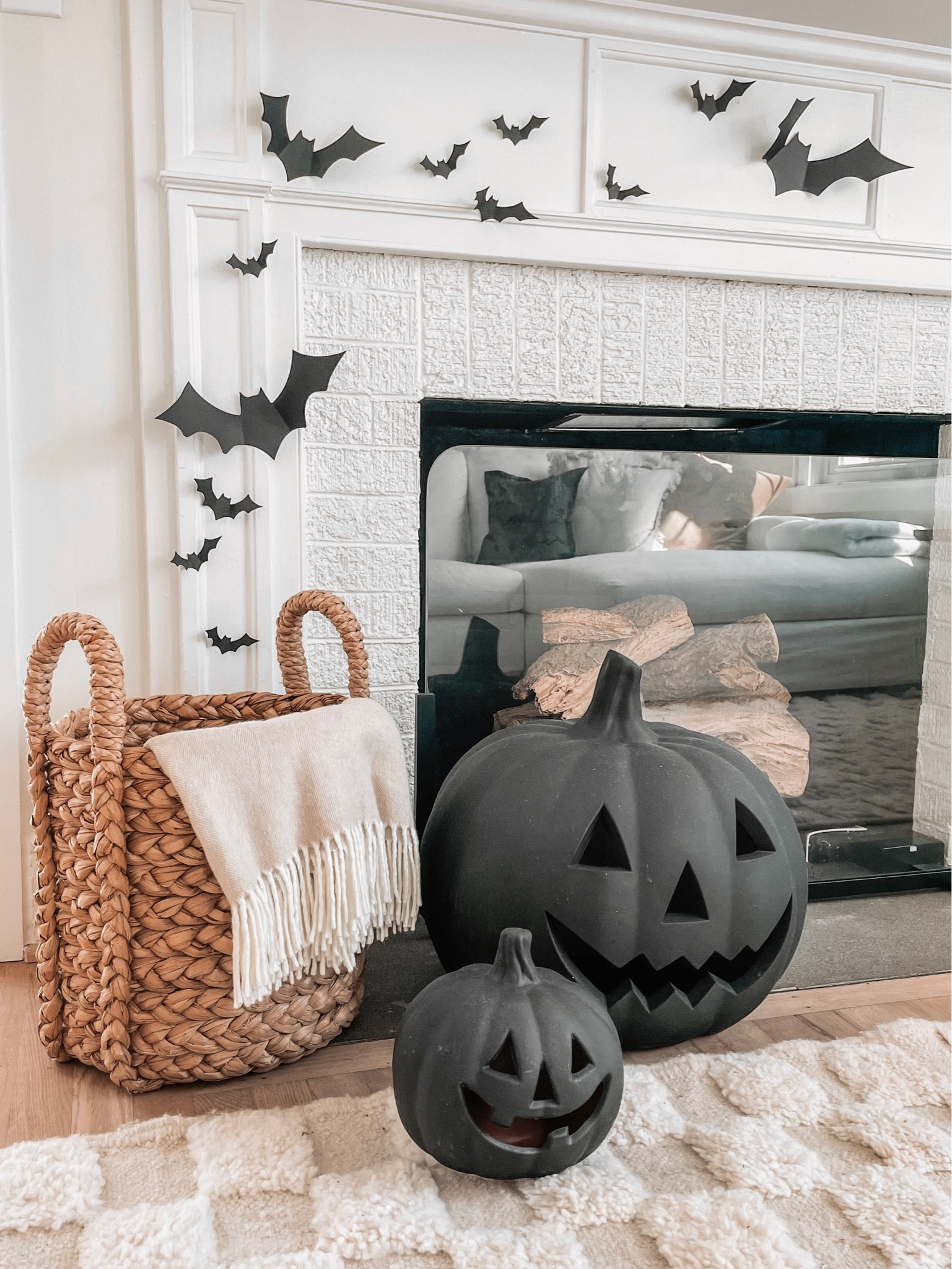 Spray painted the pumpkins with a black chalk board paint to make them more custom 🎃

#LTKSeasonal #LTKHalloween #LTKhome