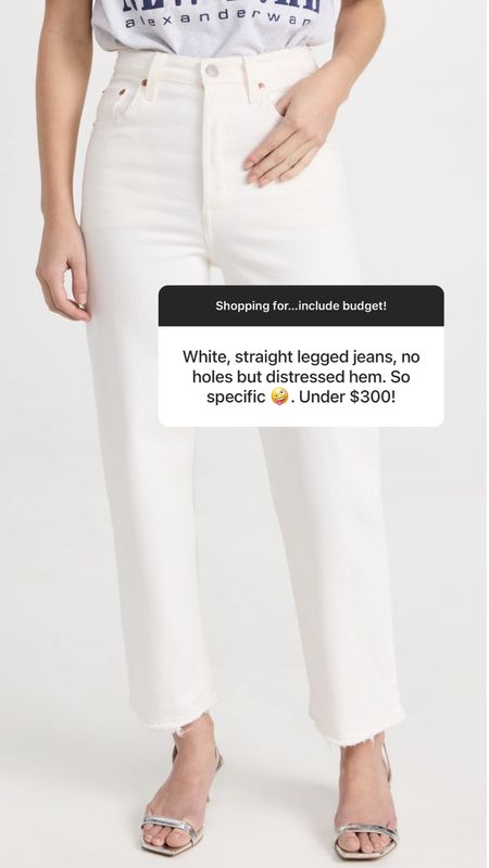 White straight leg jeans

#LTKfindsunder100