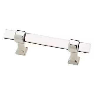 Liberty 3 in. (76 mm) Center-to-Center Polished Nickel and Clear Acrylic Bar Drawer Pull P33776C-... | The Home Depot
