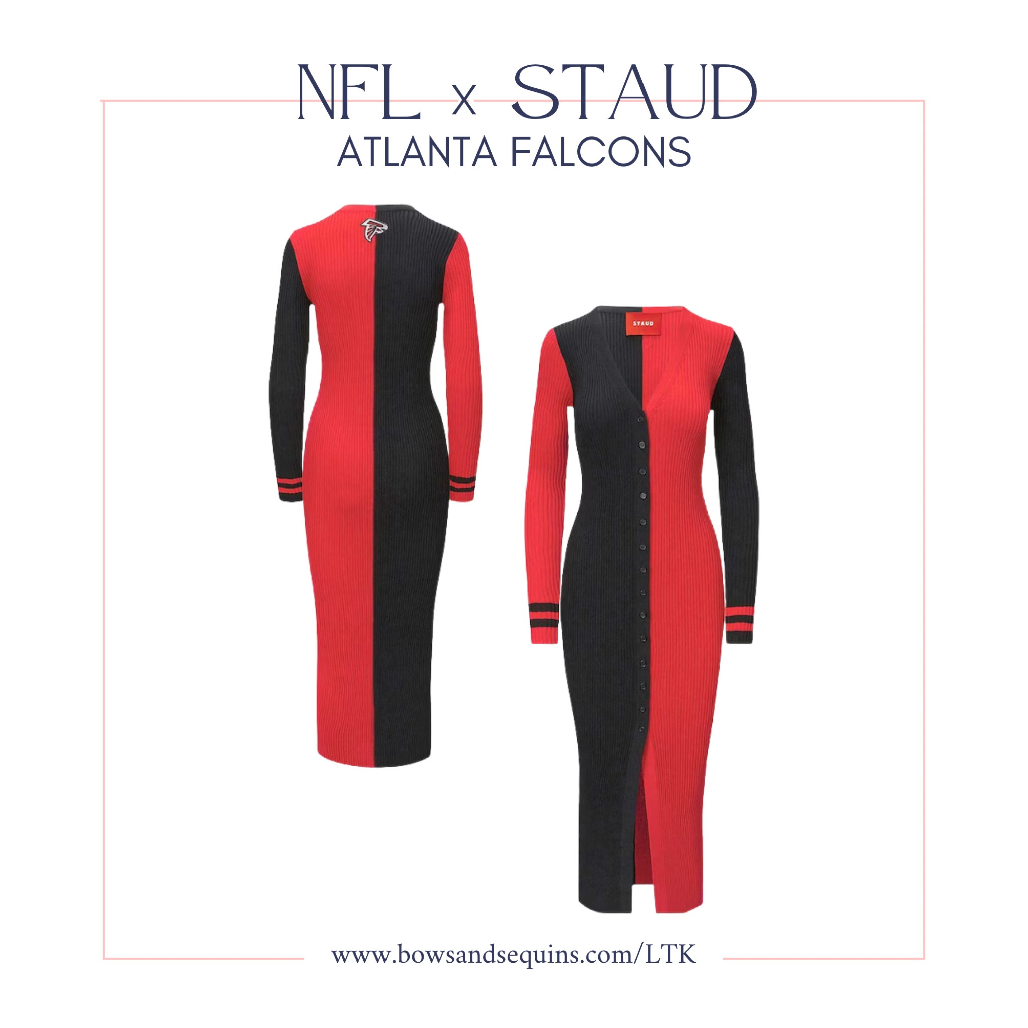 Staud x NFL: Atlanta Falcons

Red + Black Colorblocked Sweater Dress ❤️🖤

So cute for football game day! 🏈

#LTKSeasonal #LTKstyletip
