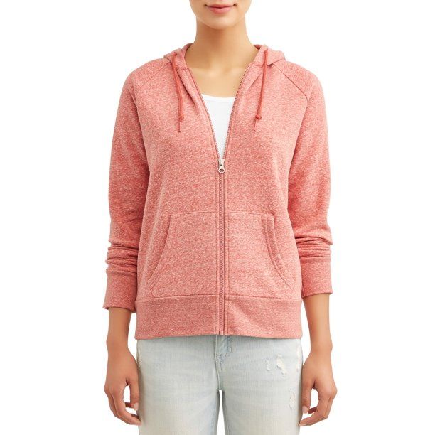 Time and Tru Women's Zip Up Hoodie Sweatshirt | Walmart (US)