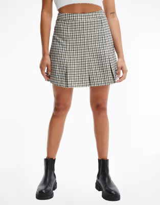Tommy Jeans varsity mini skirt in plaid | ASOS (Global)