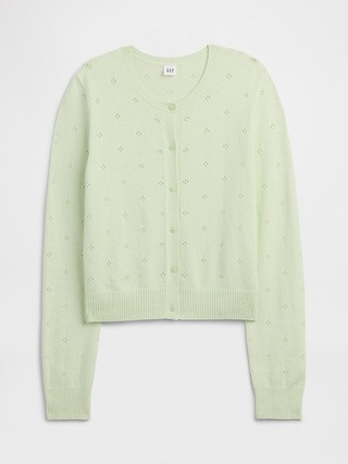 CashSoft Pointelle Cardigan | Gap Factory
