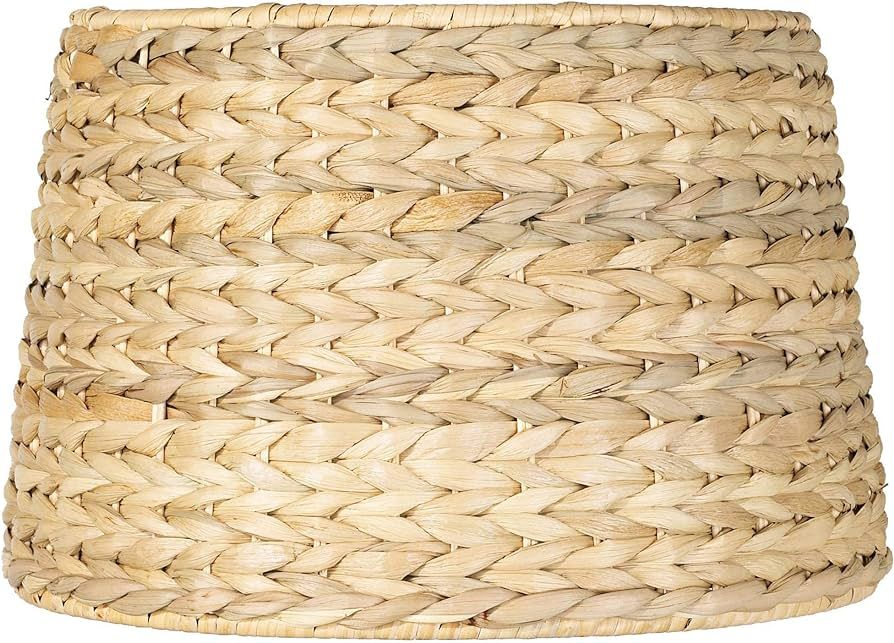 Woven Seagrass Small Drum Lamp Shade 10" Top x 12" Bottom x 8.25" Slant x 8" High (Spider) Replac... | Amazon (US)