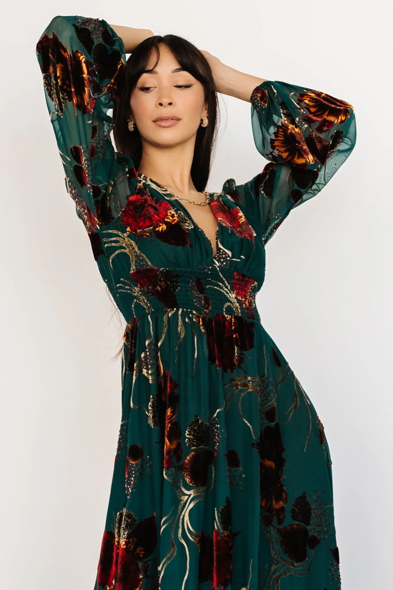 Mikla Maxi Dress | Brown Multi | Baltic Born