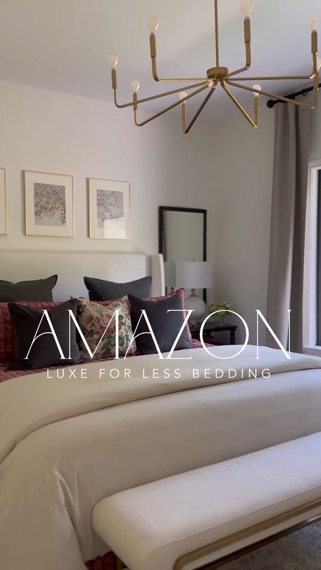 Amazing bedding details!

Velvet quilt: Plum
Linen shams: Dark Grey
Duvet: 02-Linen
Insert: Same size as duvet (mine is a California King)
Velvet pillows: Ebony
Tilly Bed: Zuma Linen

#LTKVideo #LTKhome #LTKstyletip