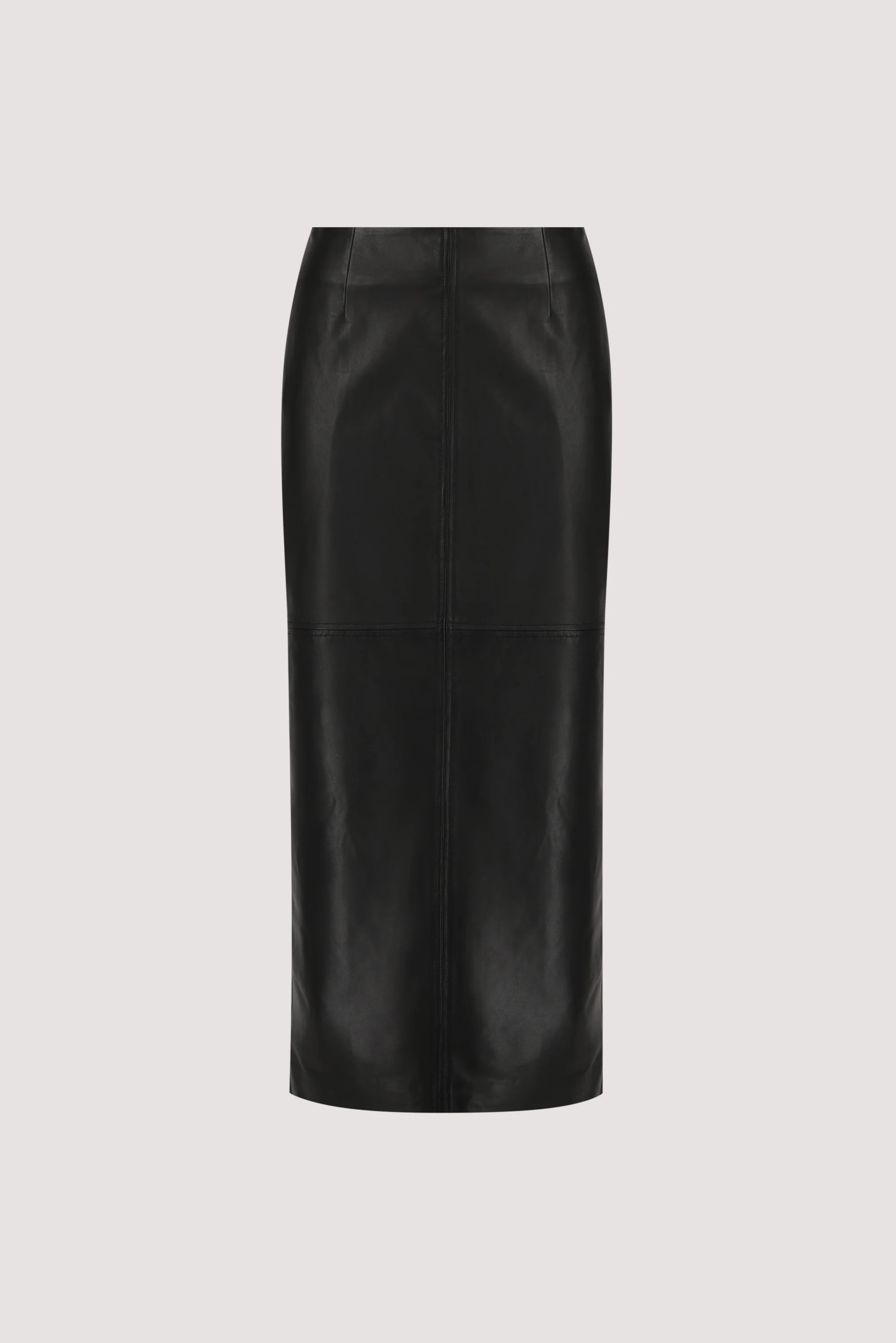 COOPER BLACK LEATHER MIDI SKIRT | DISSH