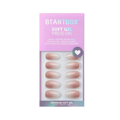 BTArtbox Press-On Nails - Vanilla Cream - M Almond - 32ct | Target