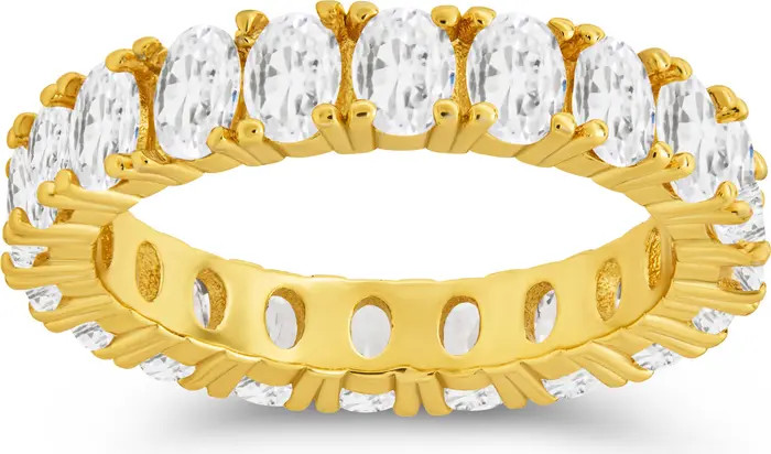 Sterling Forever Kylie Oval Cubic Zirconia Eternity Ring | Nordstromrack | Nordstrom Rack