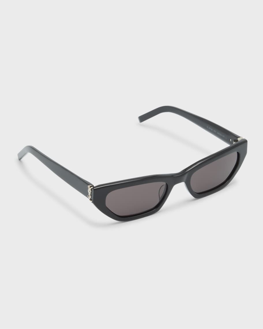 Saint Laurent YSL Plastic Cat-Eye Sunglasses | Neiman Marcus