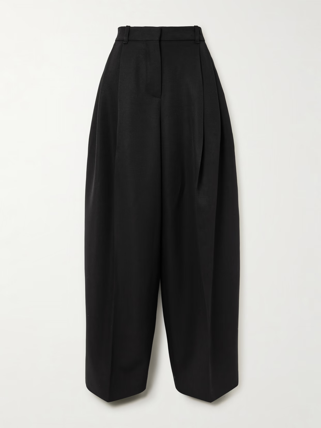 Jacquemus - D'homme Pleated Wool Wide-leg Pants - Black | NET-A-PORTER (US)