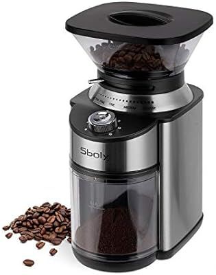 Sboly Conical Burr Coffee Grinder, Stainless Steel Adjustable Burr Mill with 19 Precise Grind Set... | Amazon (US)