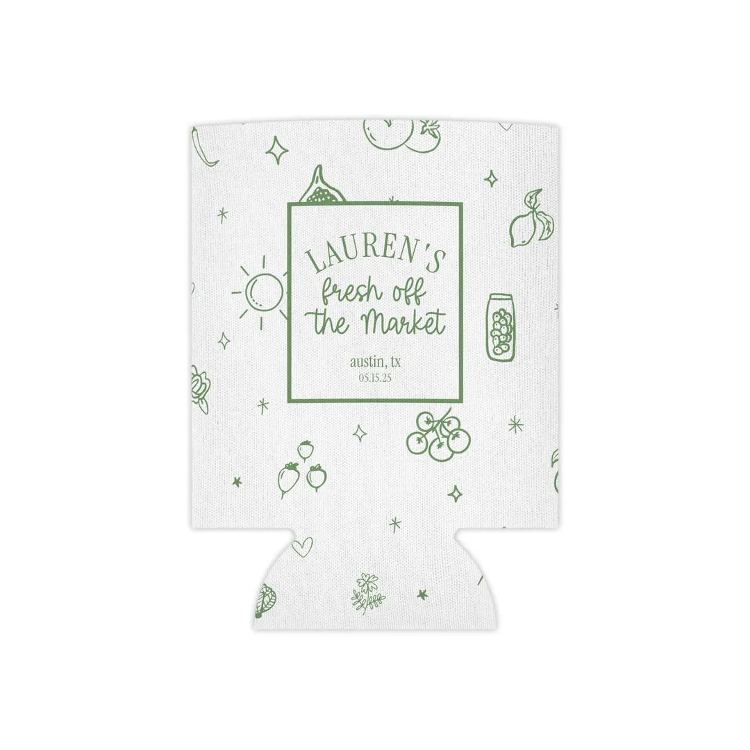 Fresh off the Market Bachelorette Can Cooler | Farmers Market Themed Bach Party Favor | She's off... | Etsy (US)