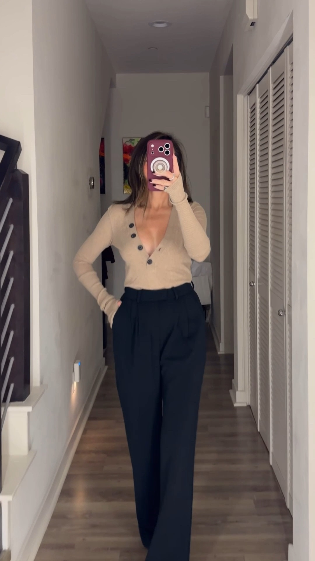 OOTD ⚡️ This cashmere Henley top is so flattering on. Plus the thumb holes are a fav feature. Also comes in grey. The trousers are wrinkle free. The quality is amazing. 

OOTD, workwear, chic outfit, long sleeve shirt, trousers, The Stylizt 

#LTKootd #LTKOver40 #LTKWorkwear