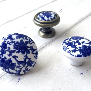 3 3.75 5 Blue White Dresser Knobs Pulls Drawer Knob Pull Handles Kitchen Cabinet Handles Knobs Do... | Etsy (US)