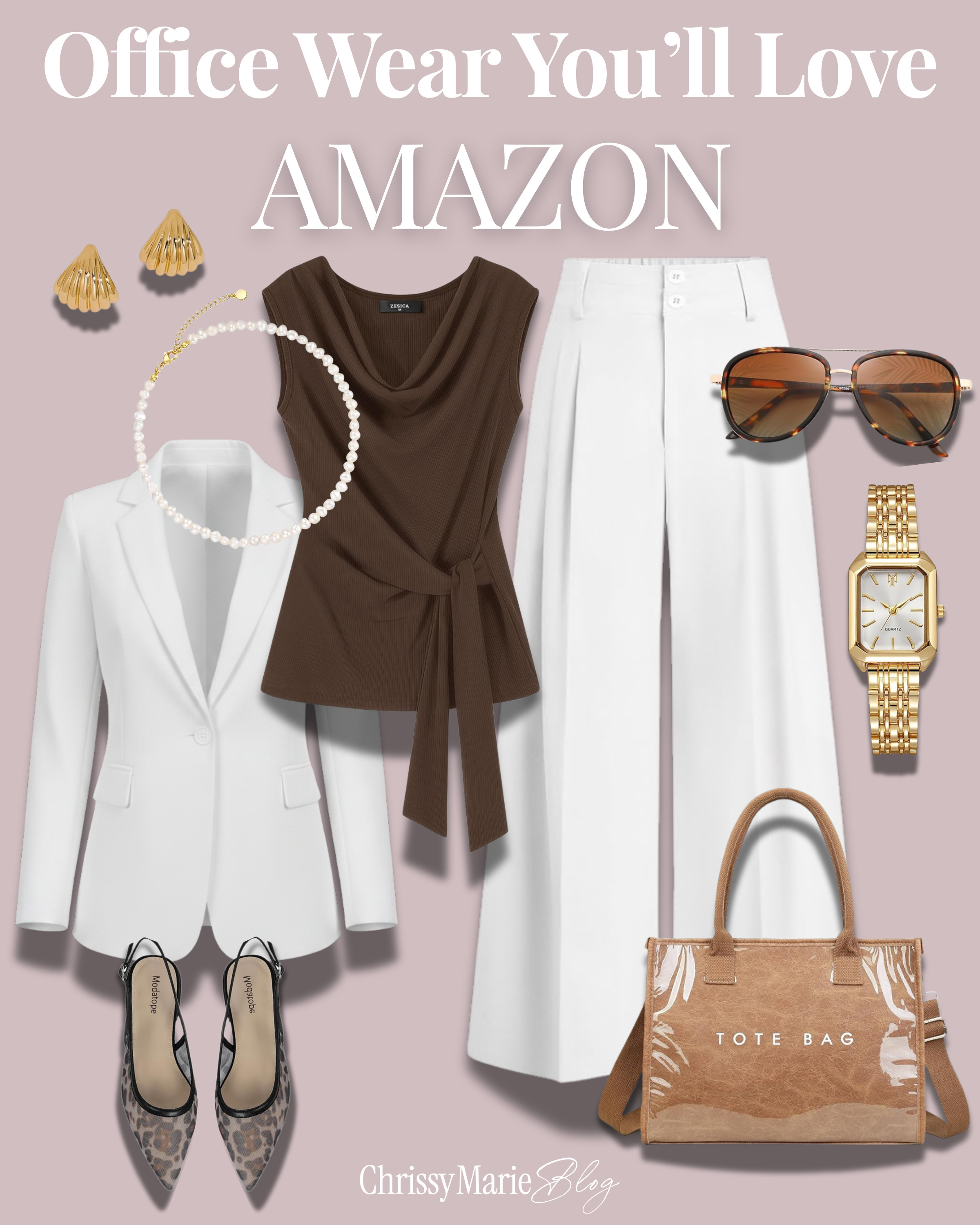 Office style that takes you from Monday morning to after work plans without changing. All from Amazon and all linked below. 

 #LTKgrwm #LTKootd #LTKWorkwear