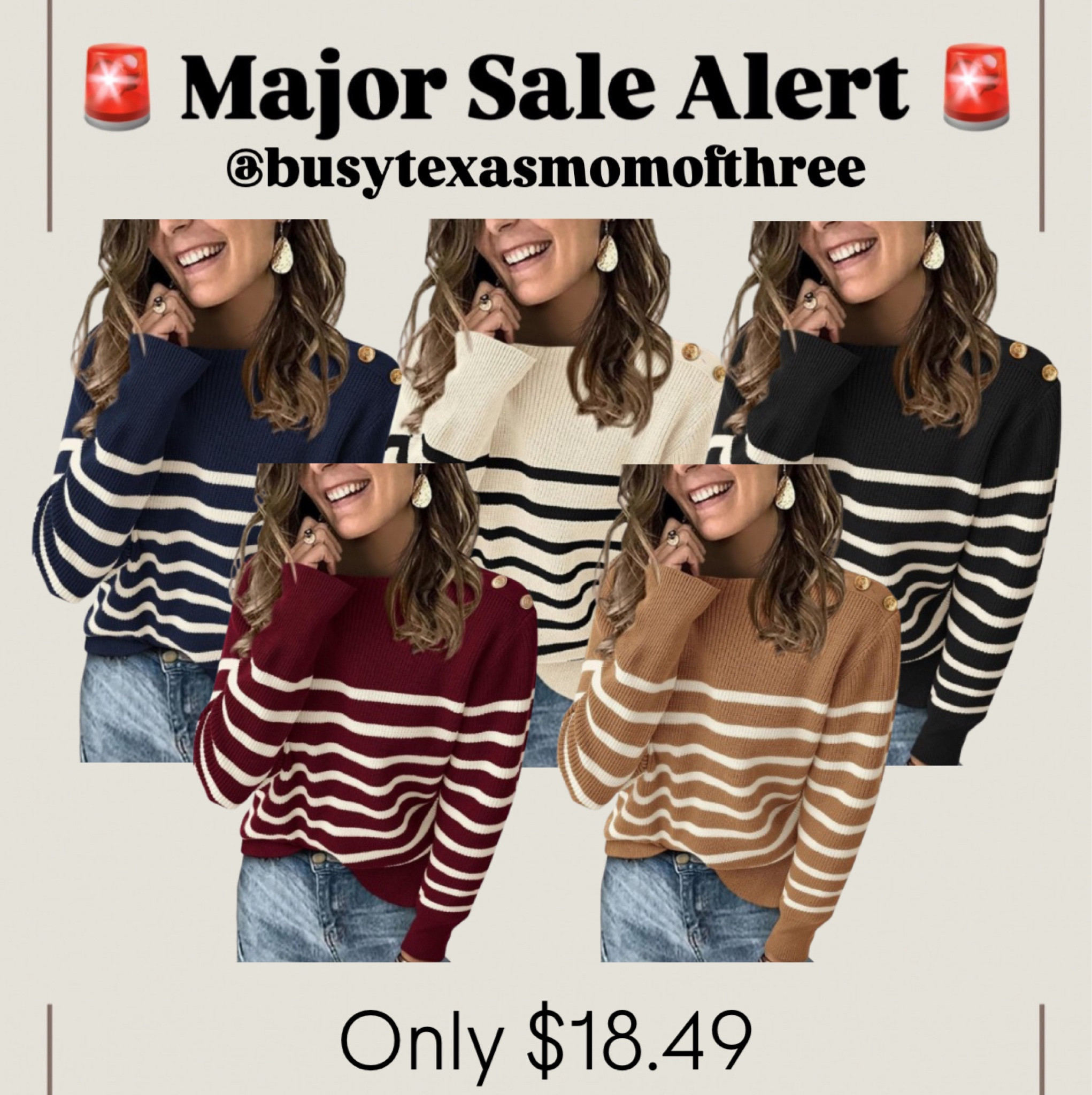 Cozy sweater with button detail for only $18.49 with 20% coupon and code 50O2PGOC
*Don’t forget to clip the extra coupon!

#LTKSaleAlert #LTKSeasonal #LTKFindsUnder50