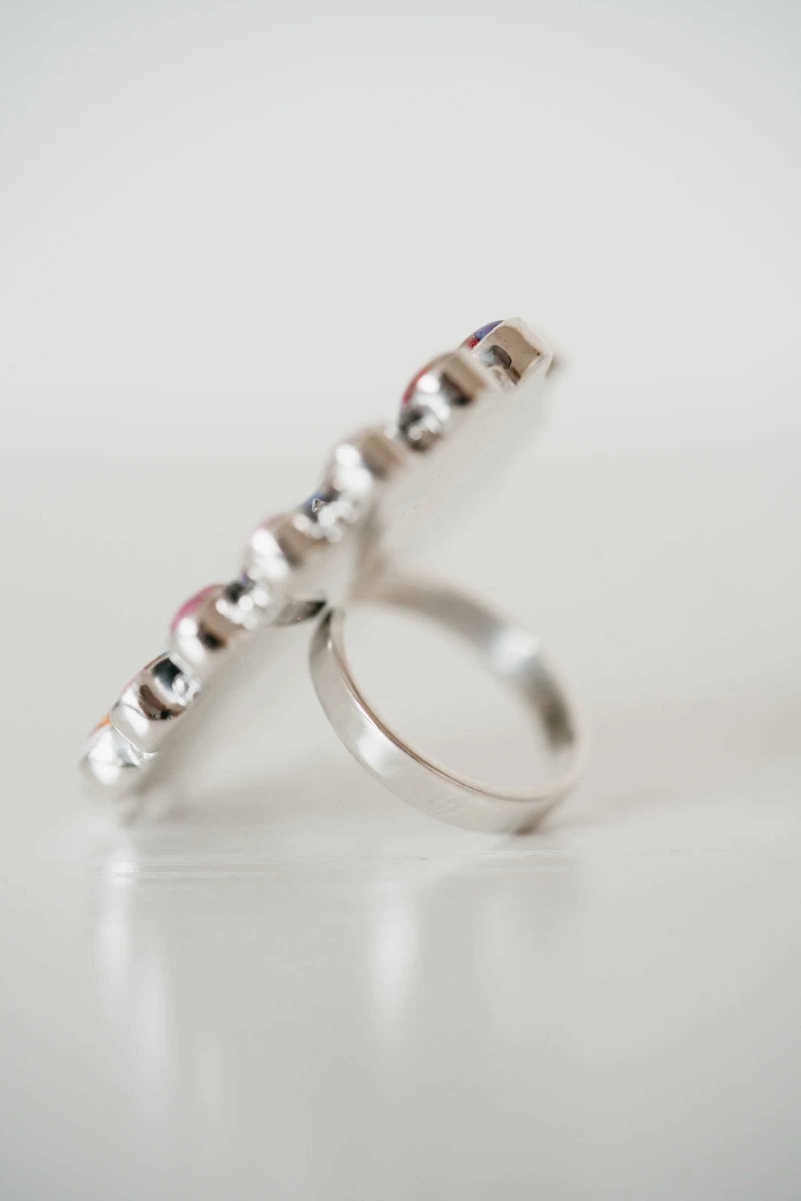 Velzy Ring | Pink Spiny Turquoise | Goldie Lew Jewelry