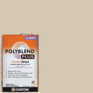 Polyblend Plus #382 Bone 25 lb. Sanded Grout | The Home Depot