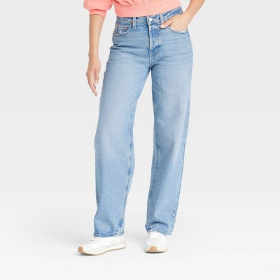 Women's Mid-Rise 90's Baggy Jeans - Universal Thread™ Blue 0 Long | Target
