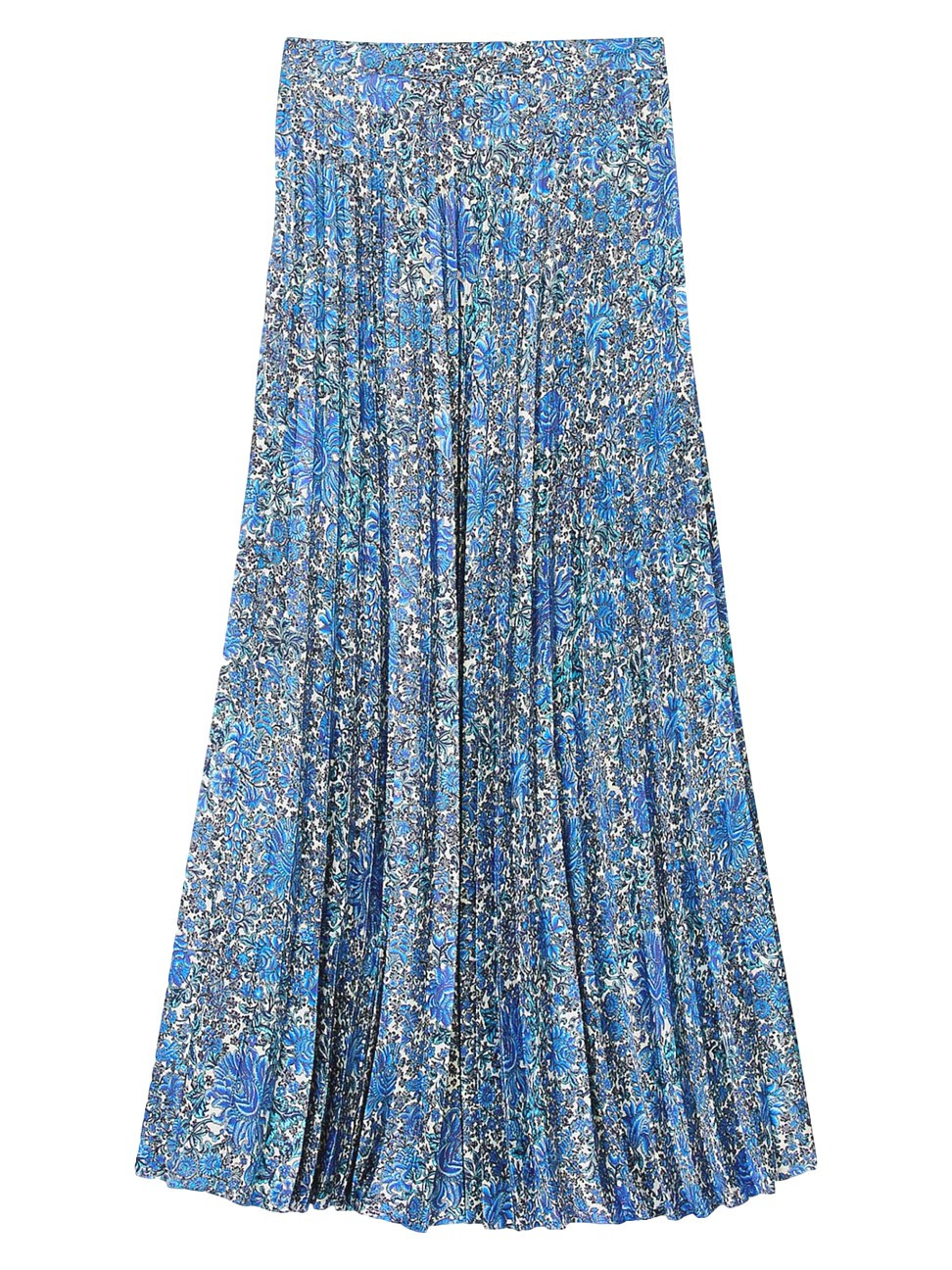 Women's Floaty Floral Midi Skirt - Blue White - Size 2 | Saks Fifth Avenue