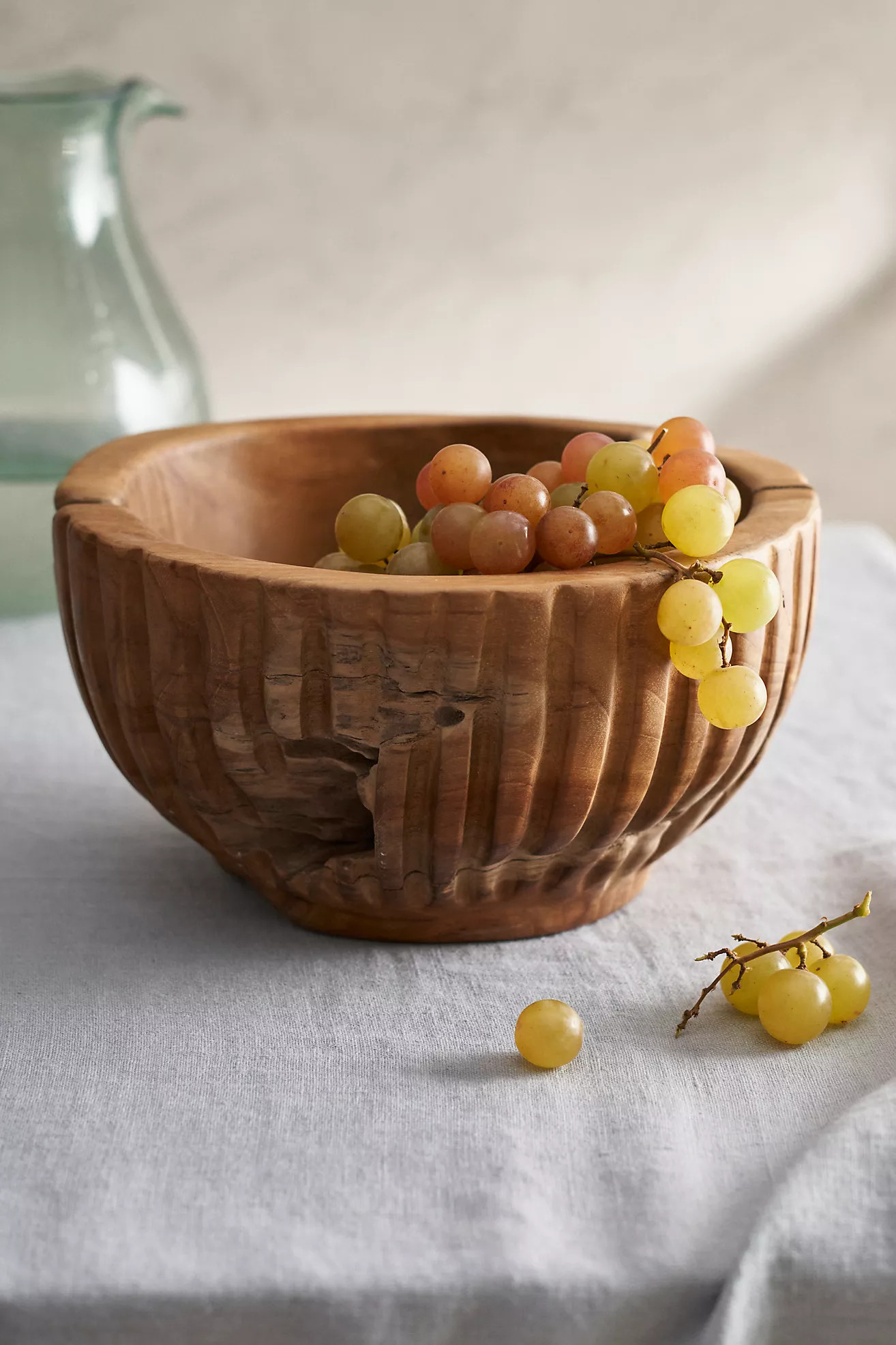 Teak Serving Bowl, Tall | Terrain