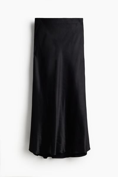Maxi skirt - Regular waist - Long - Black - Ladies | H&M GB | H&M (UK, MY, IN, SG, PH, TW, HK)