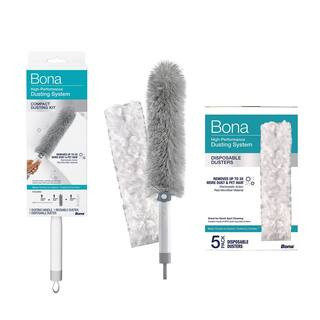 High-Performance Compact Dusting Kit, with 17 in. Handle, Reusable and Disposable Dusters 5-Count Disposable Dusters | The Home Depot