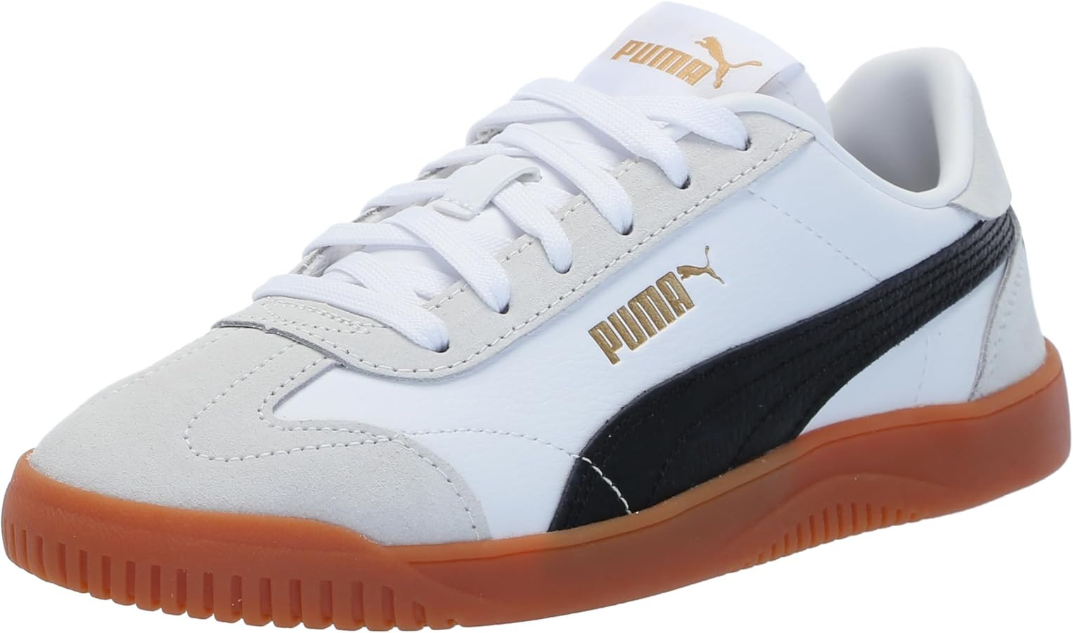 PUMA Unisex-Child Shoes Club 5v5 Sneaker, White Black-Feather Gray, 4 US Big Kid | Amazon (US)
