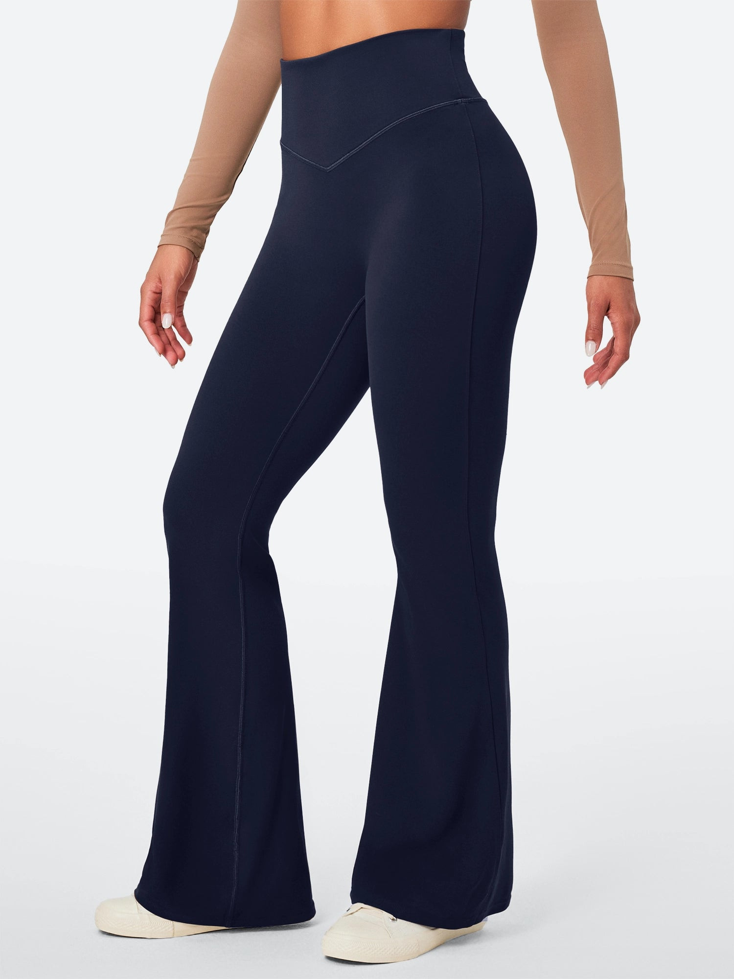 IUGA Sandwich No Front Seam Flare Yoga Pants | IUGA