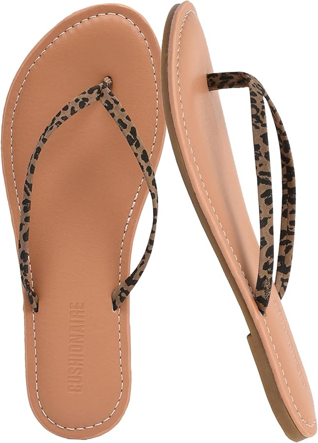 CUSHIONAIRE Cora Flip Flops for Women | Vacation Beach Essentials | Casual Women Footwear Sandals... | Amazon (US)