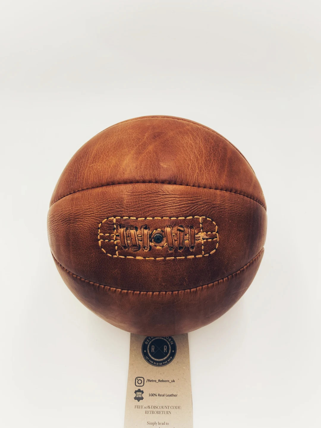 Retro Reborn Real Leather Vintage Style Basketball - Etsy | Etsy (US)