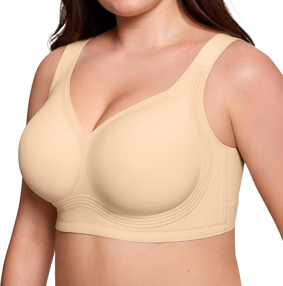 ProKloud Jelly Bras for Plus Size Women Wireless Full Coverage No Underwire | Amazon (US)