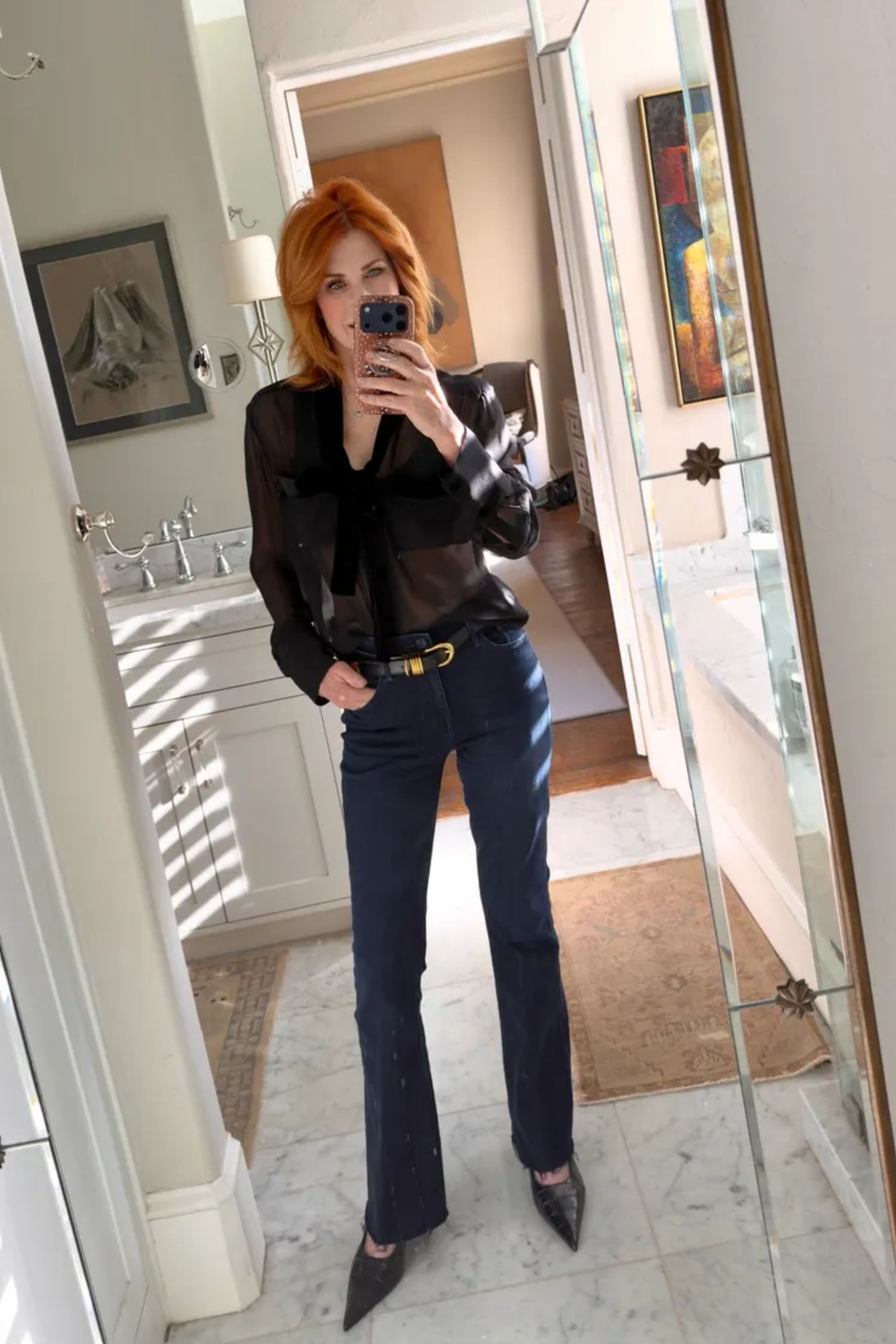 New jeans and my favorite “show top” ( on sale 30% off). Such an easy date night look!  

 

#LTKgrwm #LTKootd #LTKOver40