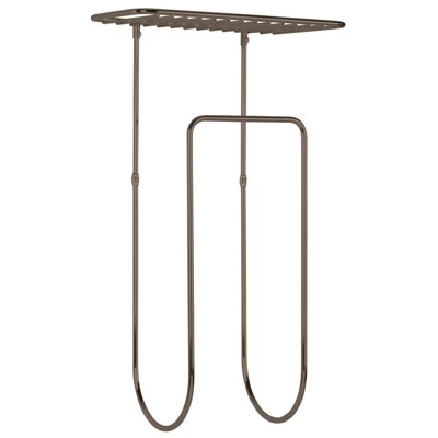 mDesign Metal Wall Mount Towel Rack Holder with Shelf, Large | Target