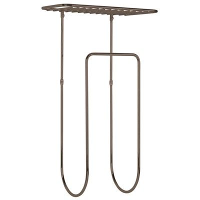 mDesign Metal Wall Mount Towel Rack Holder with Shelf, Large | Target