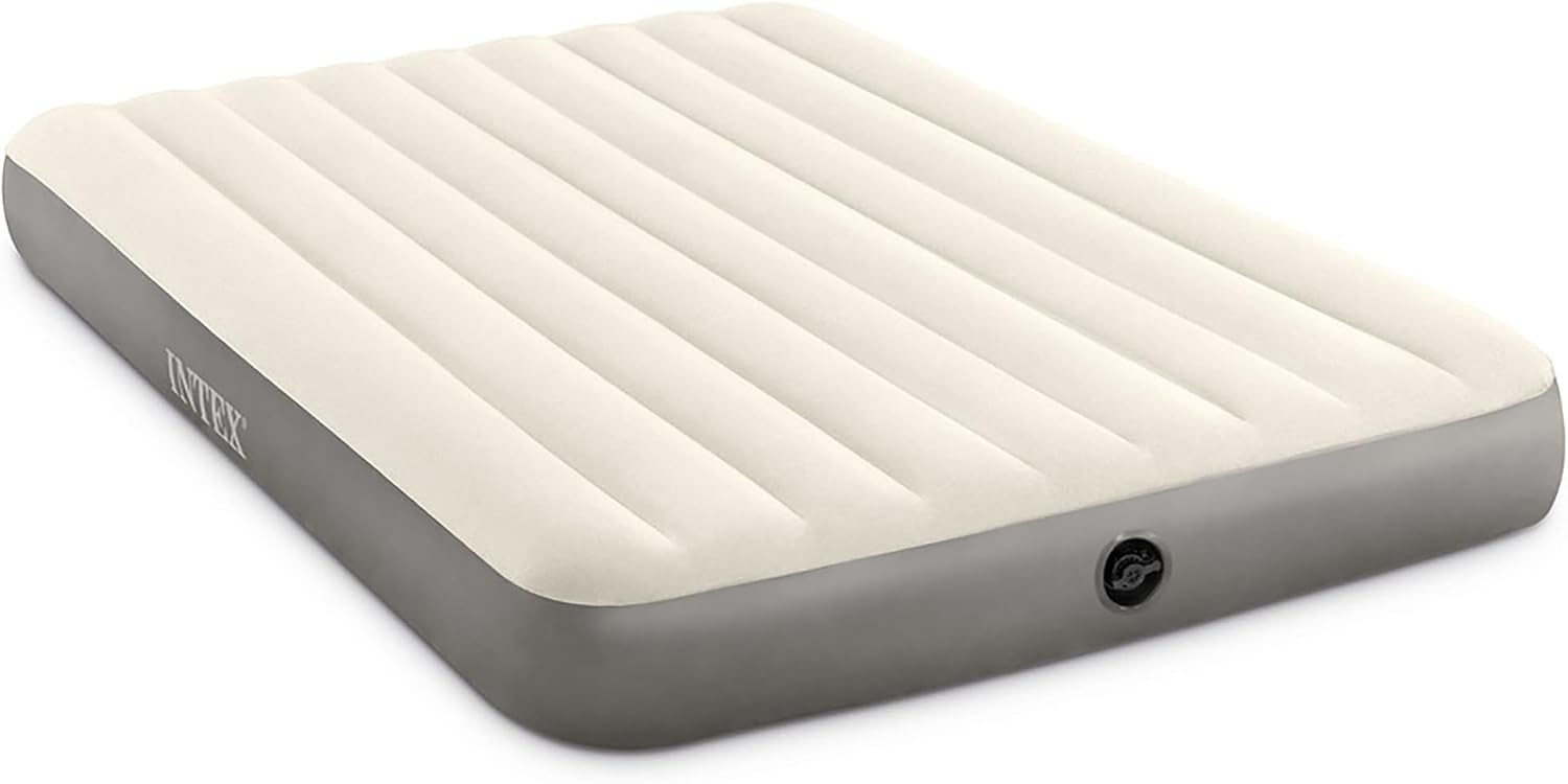 INTEX 64103E Dura-Beam Standard Single-High Air Mattress: Fiber-Tech – Queen Size – 10in Bed Height – 600lb Weight Capacity – Pump Sold Separately | Amazon (US)
