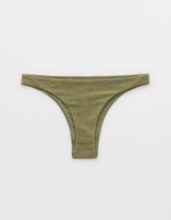 Aerie Sparkle Cheekiest Bikini Bottom | Aerie
