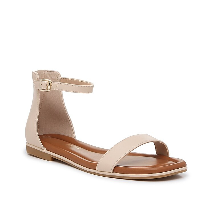 Kelly & Katie Nymie Sandal | Women's | Beige Synthetic | Size 6.5 | Sandals | Ankle Strap | DSW