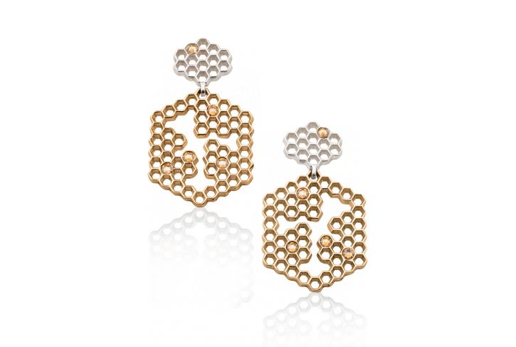 Hive Honeycomb Earrings | Mignon Faget