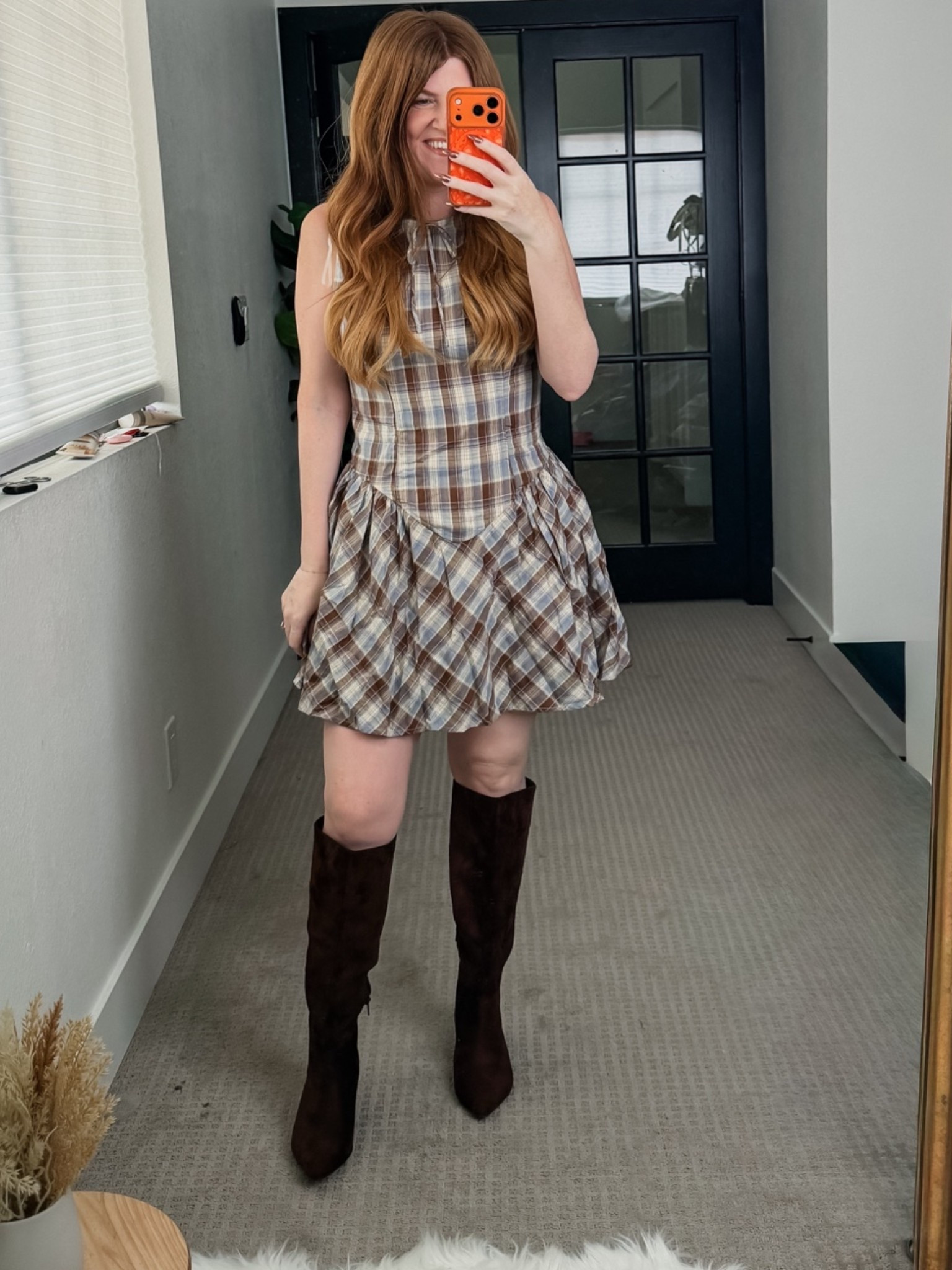 Plaid fall dress from target size small.

#LTKPetite #LTKSeasonal #LTKootd
