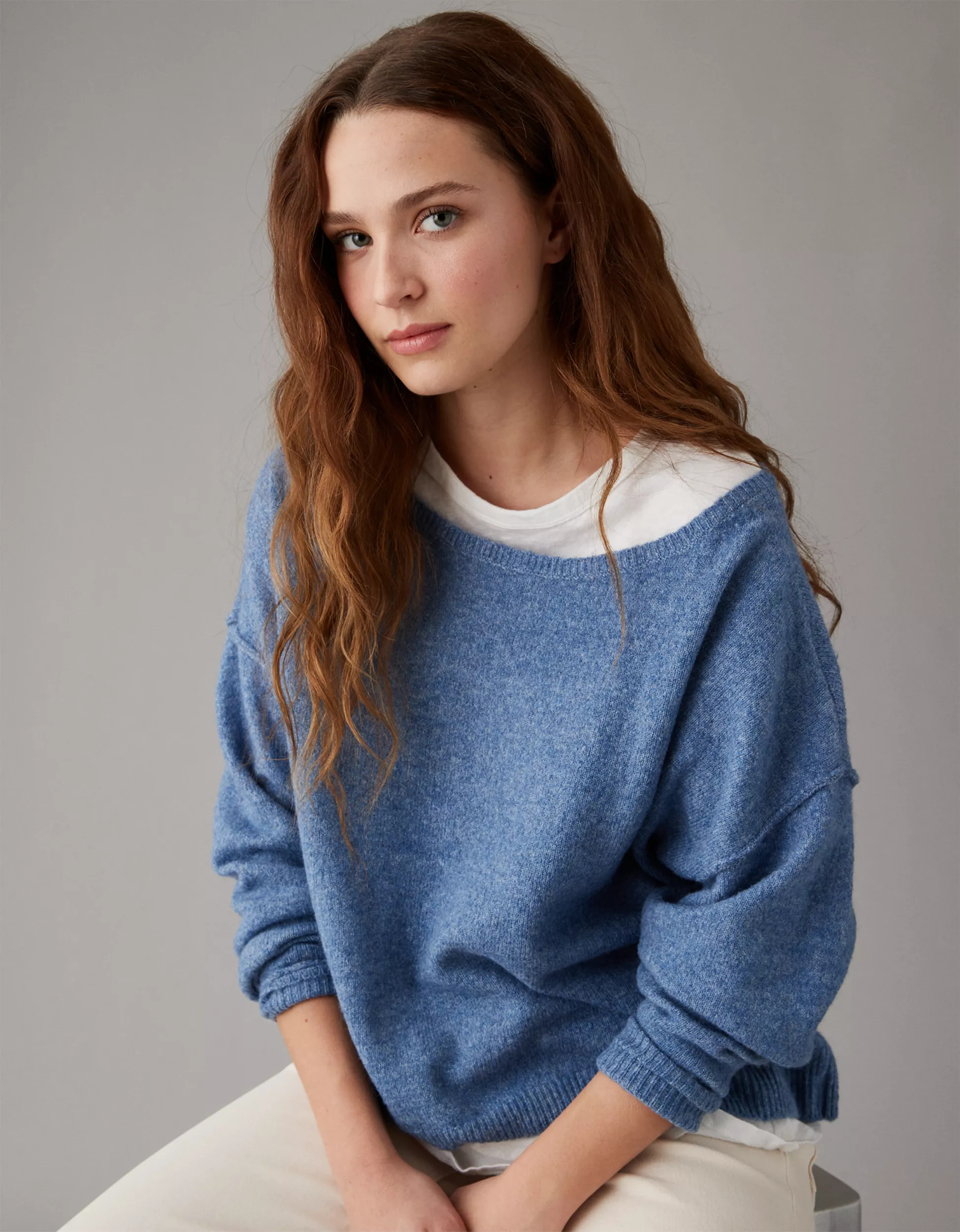 AE Whoa So Soft Ballet-Neck Sweater | American Eagle Outfitters (US & CA)