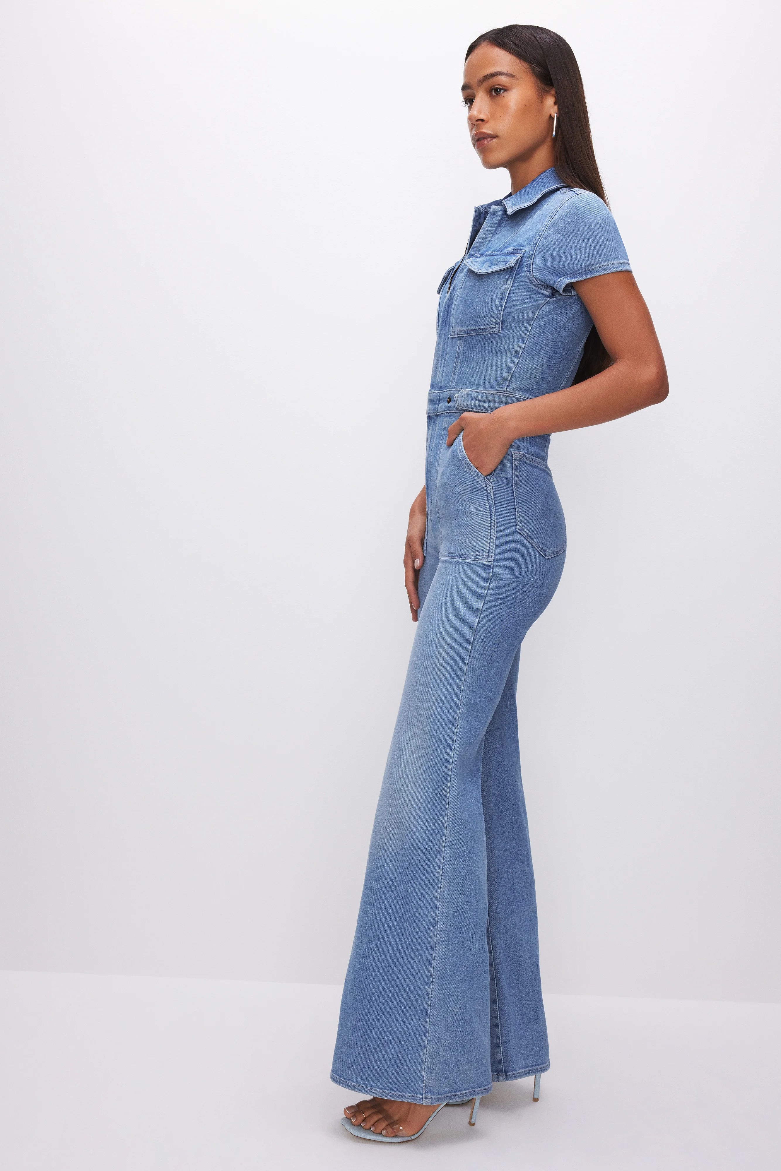FIT FOR SUCCESS PALAZZO JUMPSUIT | Good American