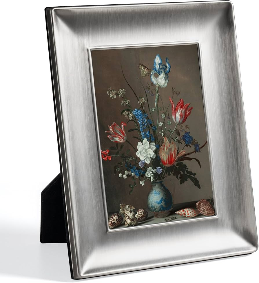 Axeman 5x7 Metal Picture Frame with Tempered Glass, Modern Photo Frame with Easel & Hook for Tabl... | Amazon (US)