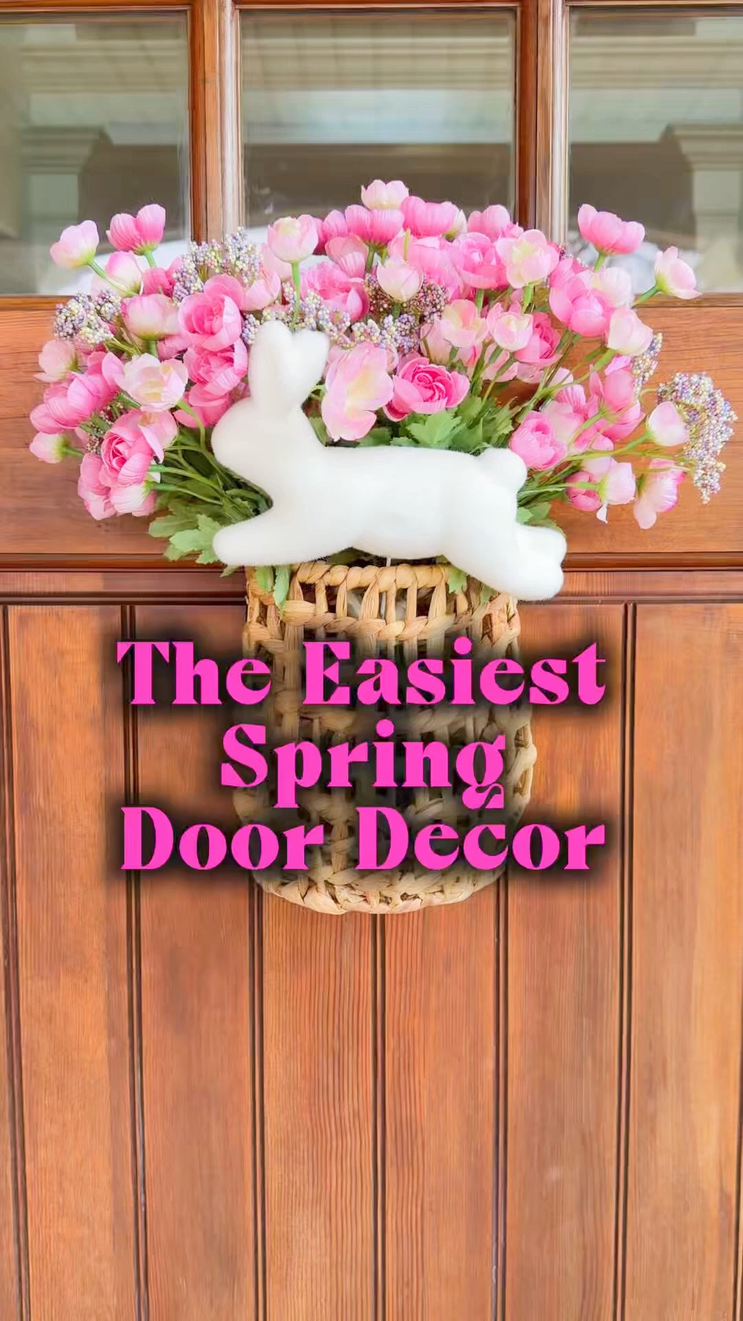 The easiest spring door decor! This is easy and affordable. 

#LTKSeasonal #LTKHome #LTKSpringSale
