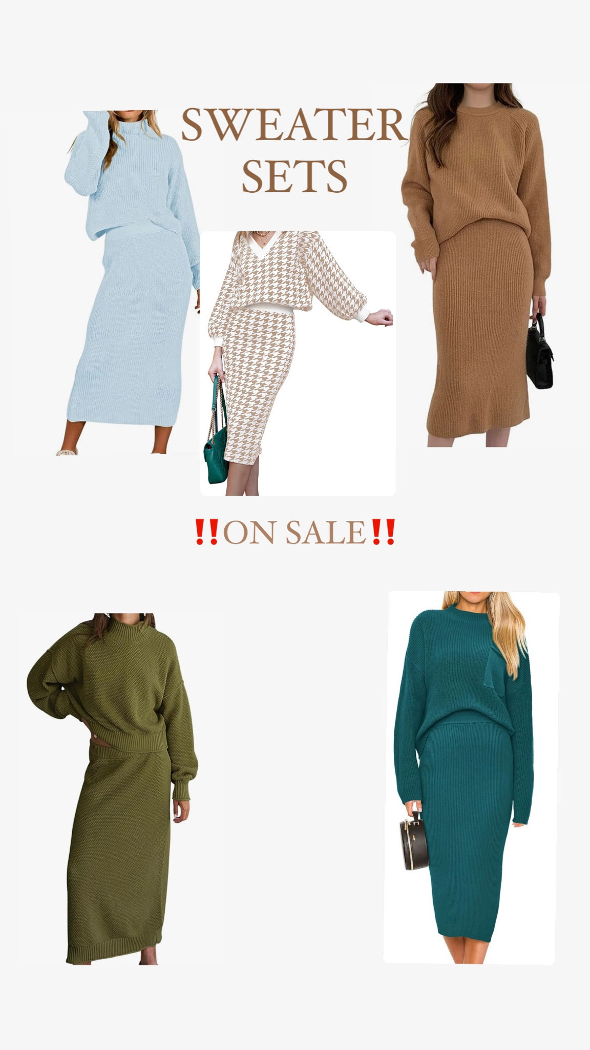 Shop these cozy sweater skirt sets while they are on sale!!

#LTKover40 #LTKCyberWeek #LTKsalealert