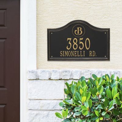 Designer Arch Wall Address Plaque | Frontgate